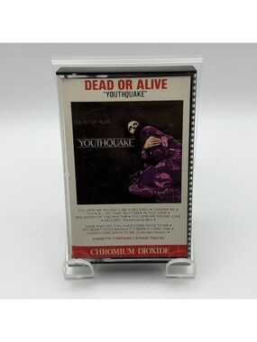DEAD OR ALIVE YOUTHQUAKE Cassette Tape 1985 CBS Records - Very Good Condition !!